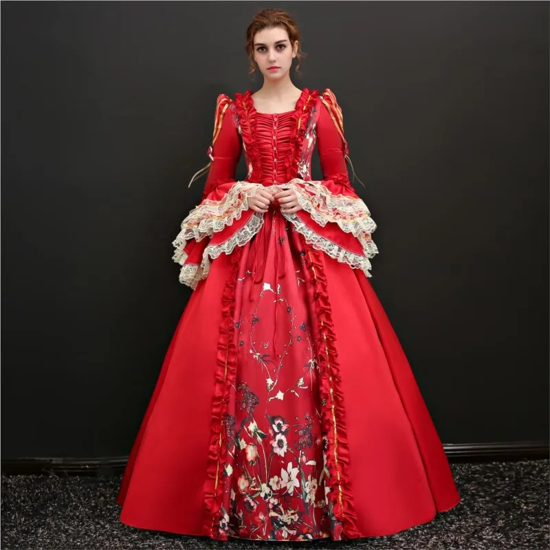 

Wine red Halloween performance show tea party catwalk travel photography photo shoot birthday dress