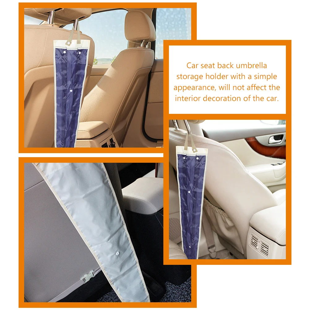 3 Pcs Car Waterproof Foldable Umbrella Bag Dual-purpose Cover Supplies Storage 3pcs Hanging Umbrellas for Rain Holder Polyester