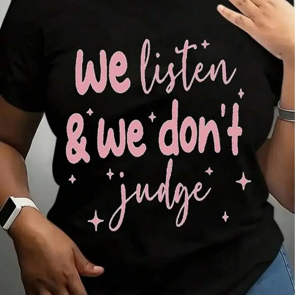 We Listen Shirt, We Don t Judge Tee, Comfort Color, Mental Health Shirt, Awareness Shirt, Therapist Shirt, Np Prejudice Shirt, Self Care Tee, Wom