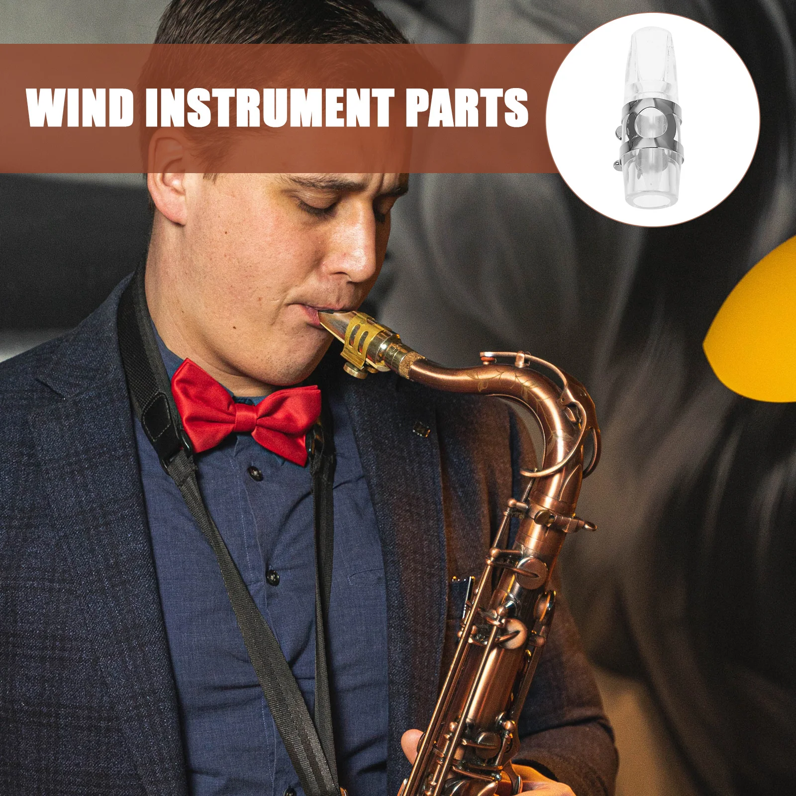 

1Set Multifunctional Saxophone Accessory Set ABS Metal Material Pure Sound Quality Stylish Lightweight Practice Tool for Alto