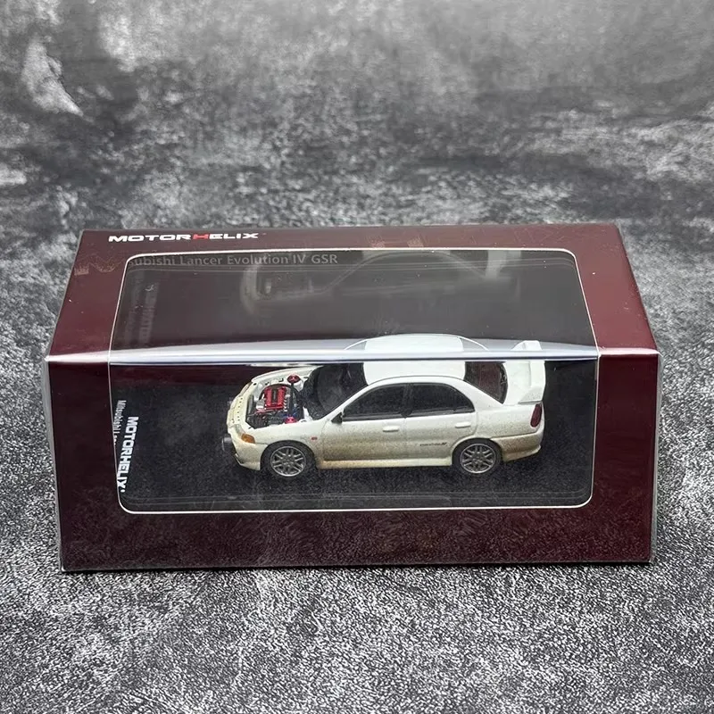 MH 1/64 ميتسوبيشي لانسر EVO IV نسخة الموحلة مع منافذ سبيكة سيارة نموذج غرفة عرض نموذج محاكاة جمع سيارات الصبي هدية