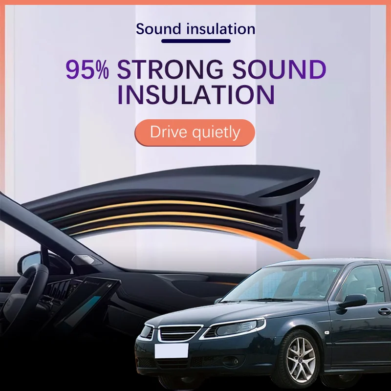 

Car Dashboard Sealing Strip Interior Auto Noise Sound Insulation Rubber Trim Weatherstrip Car Accessories For Saab 9-5 9-2X 9-3
