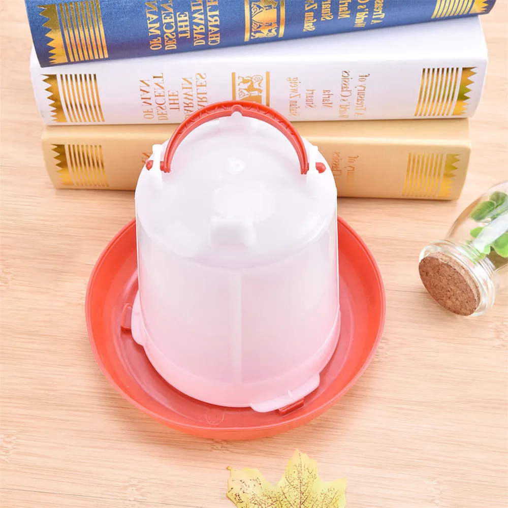 Poultry Water Dispenser Bucket,Chicken Farming Machine Bucket,Quail Drinking Water Bucket, Farm Chicken Coop Water Supply （1L）
