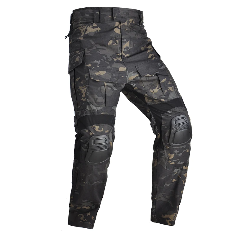 

G3 Hiking Pants Army Camouflage Trousers with Pads Outdoor Hunting Fishing Pants Military Clothes Men Combat Trainning Pants