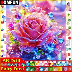 HOMFUN Fairy Dust AB 5D DIY Full Diamond Embroidery