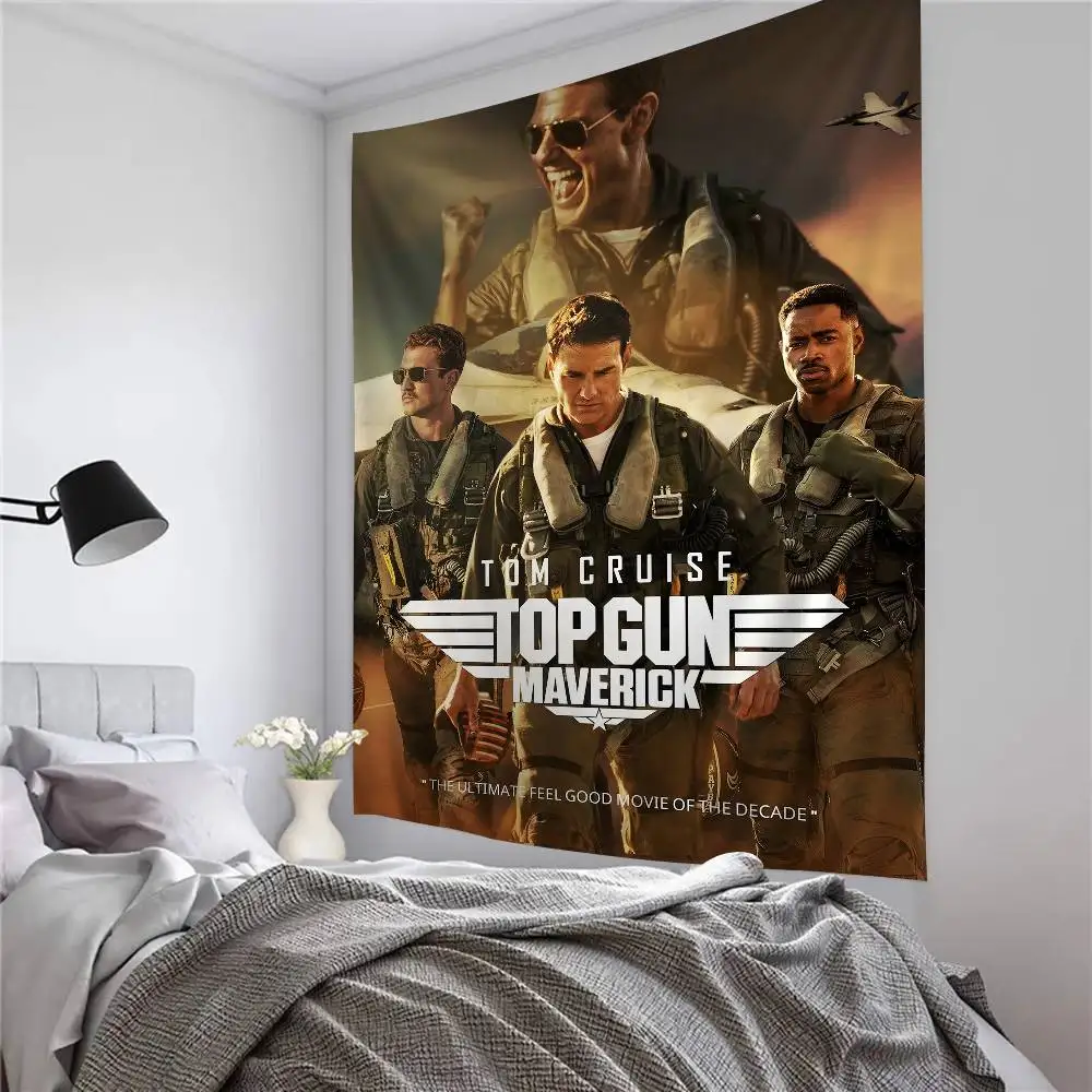 Classic T-Top G-Gun Action Movie Cartoon Tapestry Art Science Fiction Room Home Decor Wall Hanging Sheets
