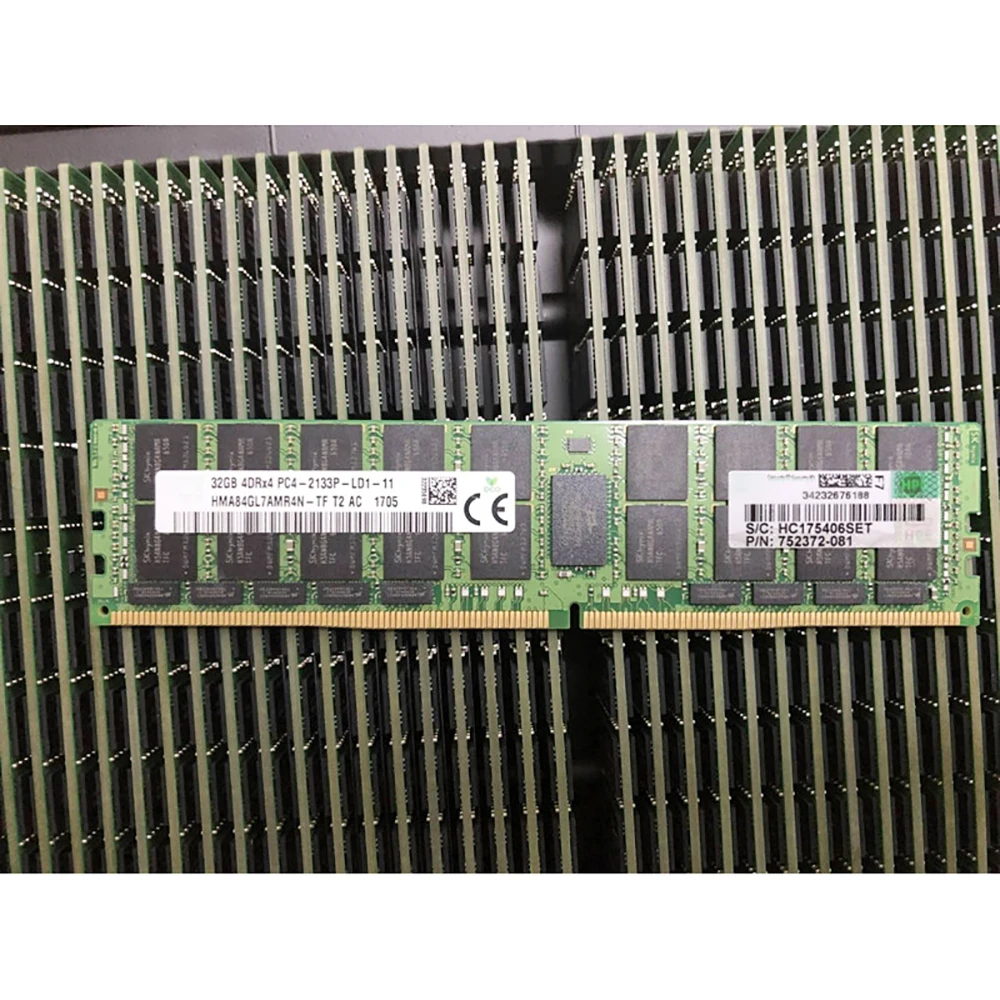 1 szt. Pamięci serwerowej 774175 774174-001 752372 726722-B21 32G 32GB 4 rx4 DDR4 2133 ECC LRDIMM w pełni przetestowane