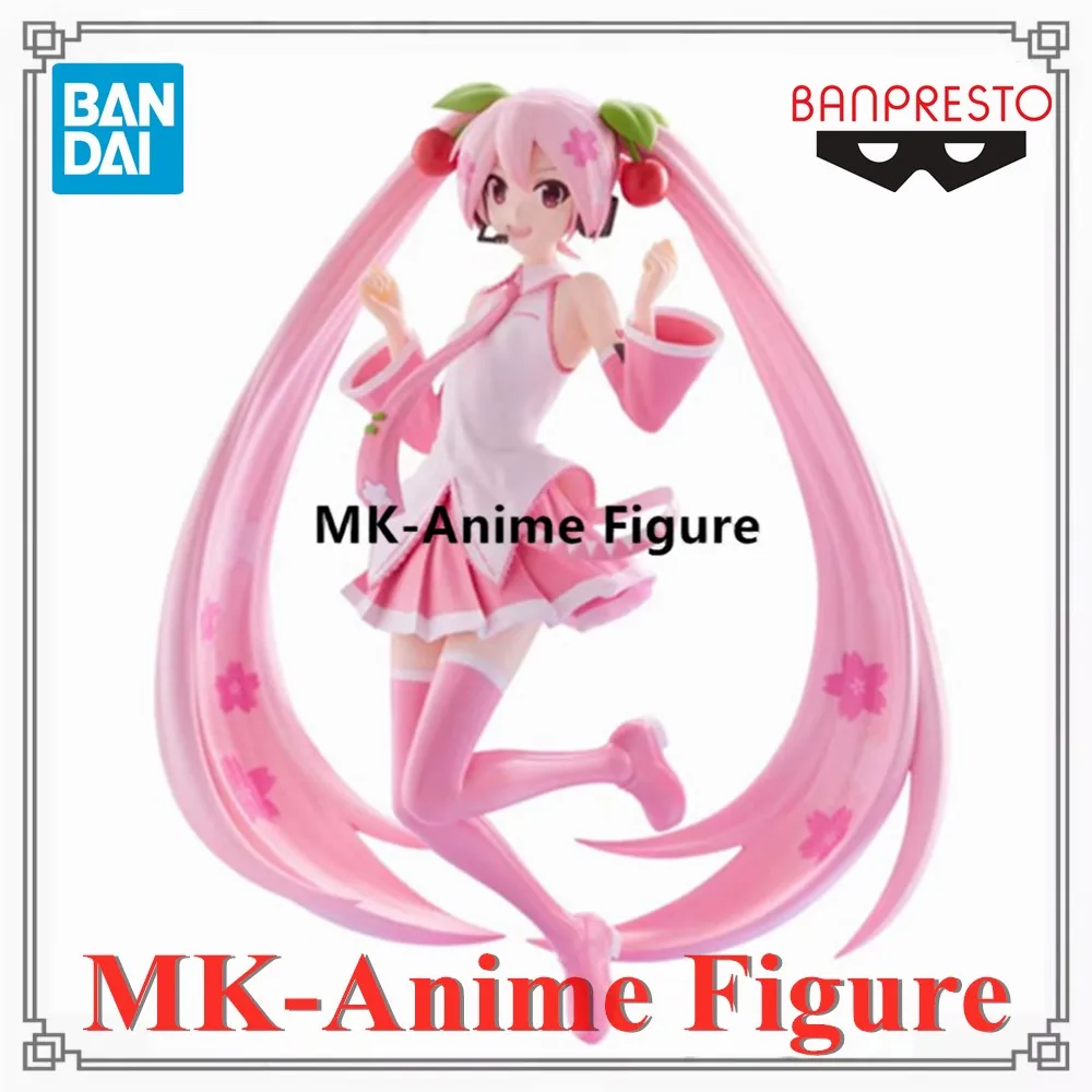 Figurines originales Bandai Banpresto Hatsune Miku Sakura Evolve Series, figurine d'action, modèle cadeau