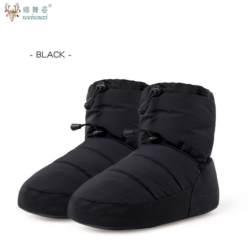 Ballet Dance Thermal Shoes Female Adult Autumn and Winter velvet Warm-up Dancing Shoes Dancer Practice Soft Anti-slip Warm Boots