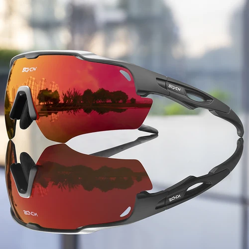 SCVCN Gafas de sol de moda MTB Gafas de ciclismo Bicicleta UV400 Gafas de ciclo Gafas fotocromáticas para hombres y mujeres