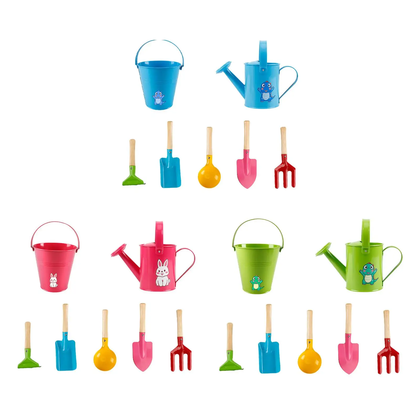 

7Pcs Sand Toys for Beach Birthday Gift Outdoor Includes Shovel, Watering Can Kids Camping Toys Party Favors Beach Sand Toys Set