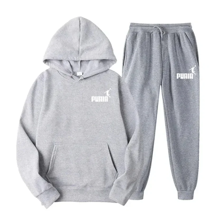 2026 New Men's Fashion Casual Zipper Tracksuits Outdoor Fitness Jogging Hooded Sets Sports Luxury Hoodie + Pants Suit Clothing - view 4