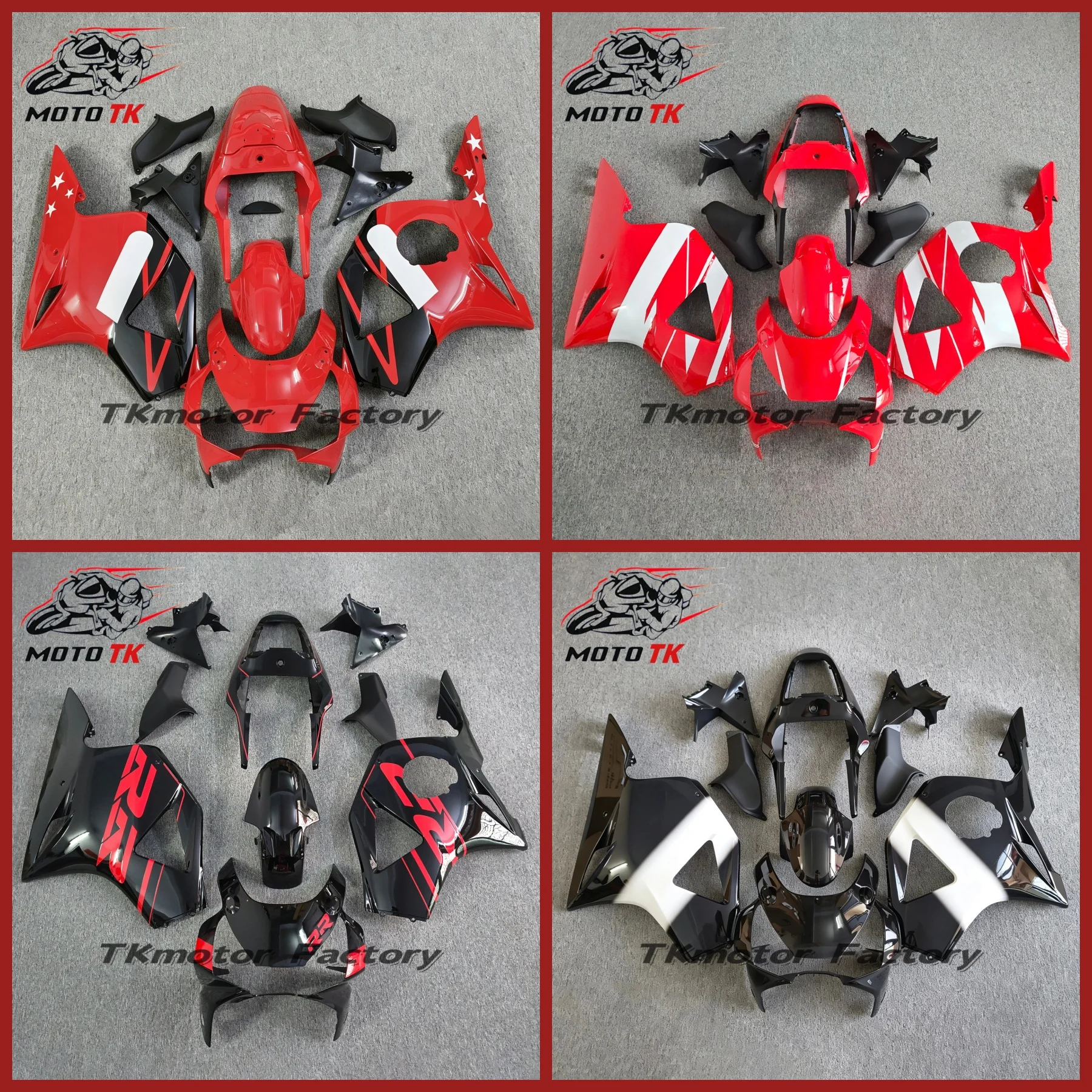 Aftermarket ABS Motorcycle Fairing Kit Fit For Honda CBR900RR CBR954RR 2002-2003 Complete Body Fairings Set Body Panels