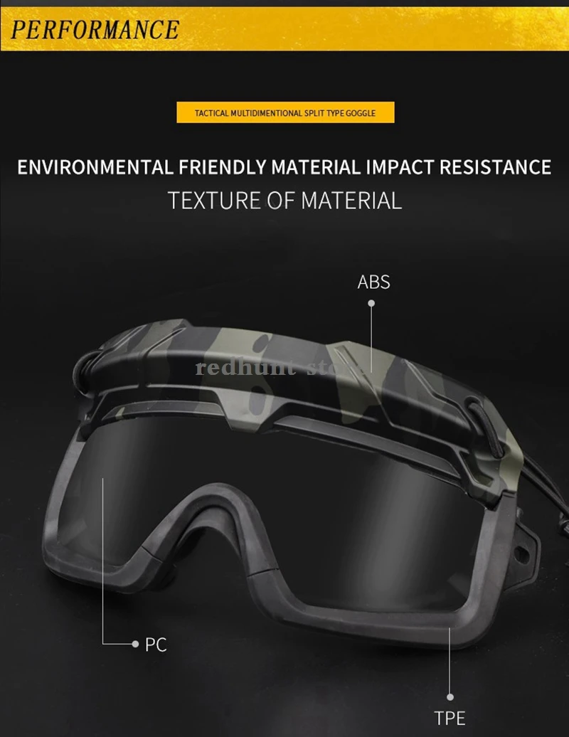 New UV Protection Sport Glasses Outdoor Riding Windproof Eyewear Glasses Tactical Helmet Goggles Hunting Paintball Eyewear