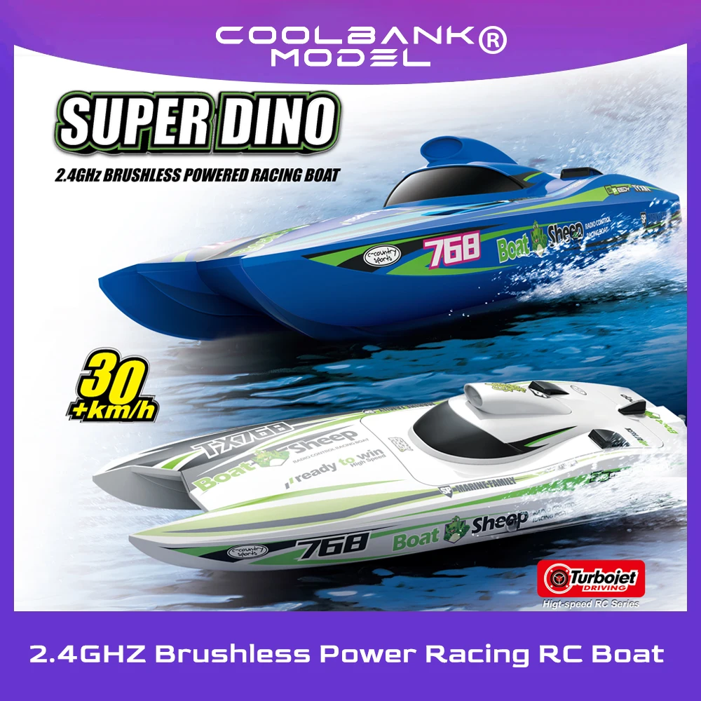 Coolbank TX768 High-speed Turbojet Speedboat 30km/h 2.4GHz Brushless 2212 Motor Remote Control Speedboat Adult & Children's Toys