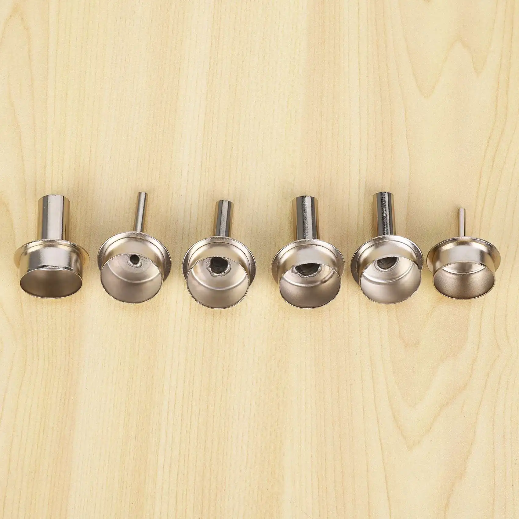6Pcs Quick 861DW Hot Air Station Resisting Nozzles 3/4/6/8/10/12Mm Nozzle Sleeve For PCB Microscope Soldering Repair-[Retail TX]