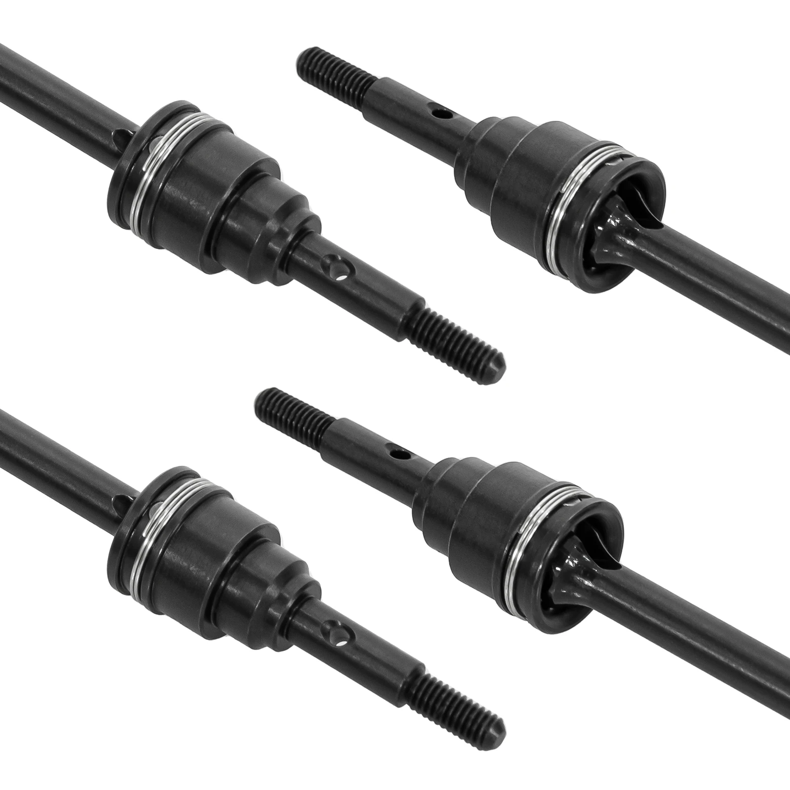 OKHL 4Pcs 스테인레스 스틸 CVD 드라이브 샤프트 102MM 액세서리 Traxxas 1/16 Mini Maxx BL-2s 107154-1 RC 자동차 업그레이드 부품