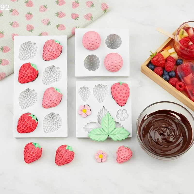 Meyve Çilekli Tatlı Mus Kek Ka - Silicone Mold Baking incelemesi ve fiyatı