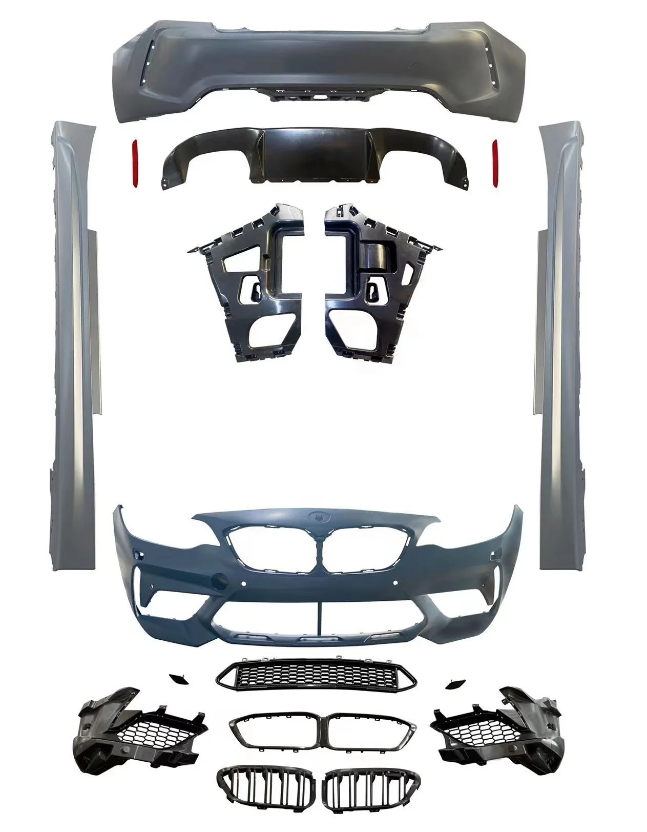 

M2 CS Style Body Kit Custom Modified Front and Rear Bumper Sets for BMW 2 Series F22 F23 Made of Durable Plastic Car Parts