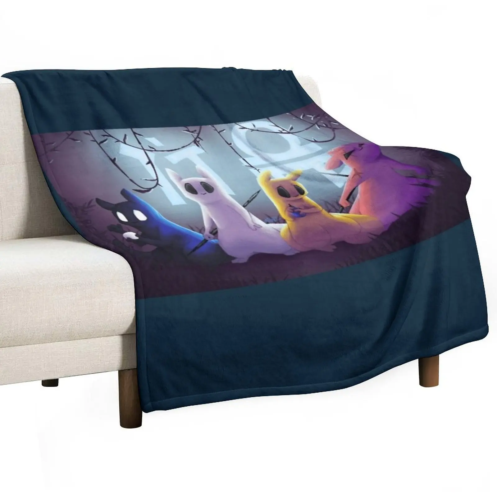 

Slugcats Throw Blanket Sleeping Bag Luxury Furrys Soft Beds Blankets