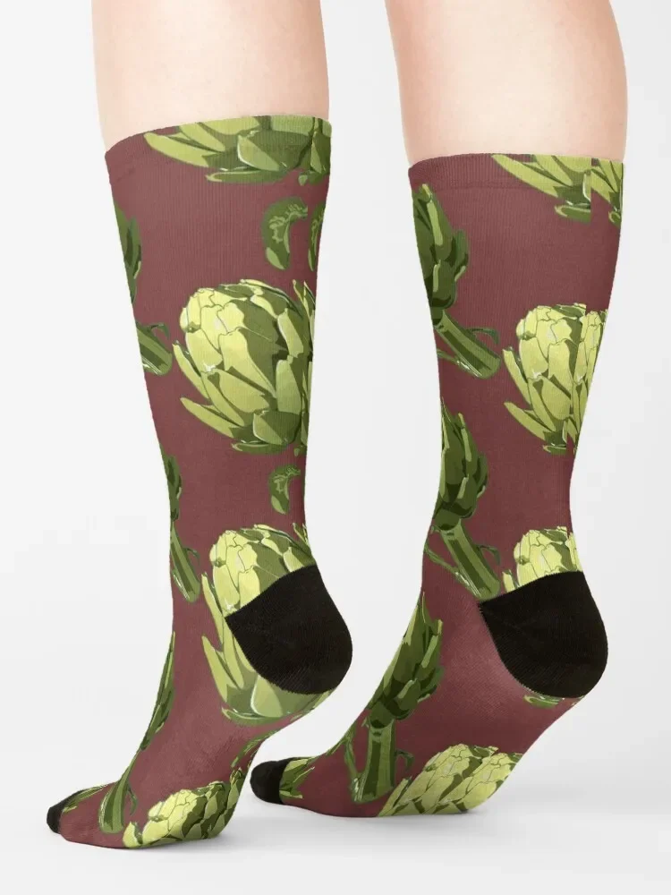 Kaus kaki Artichoke kaus kaki wanita pendek Crossfit kaus kaki pria