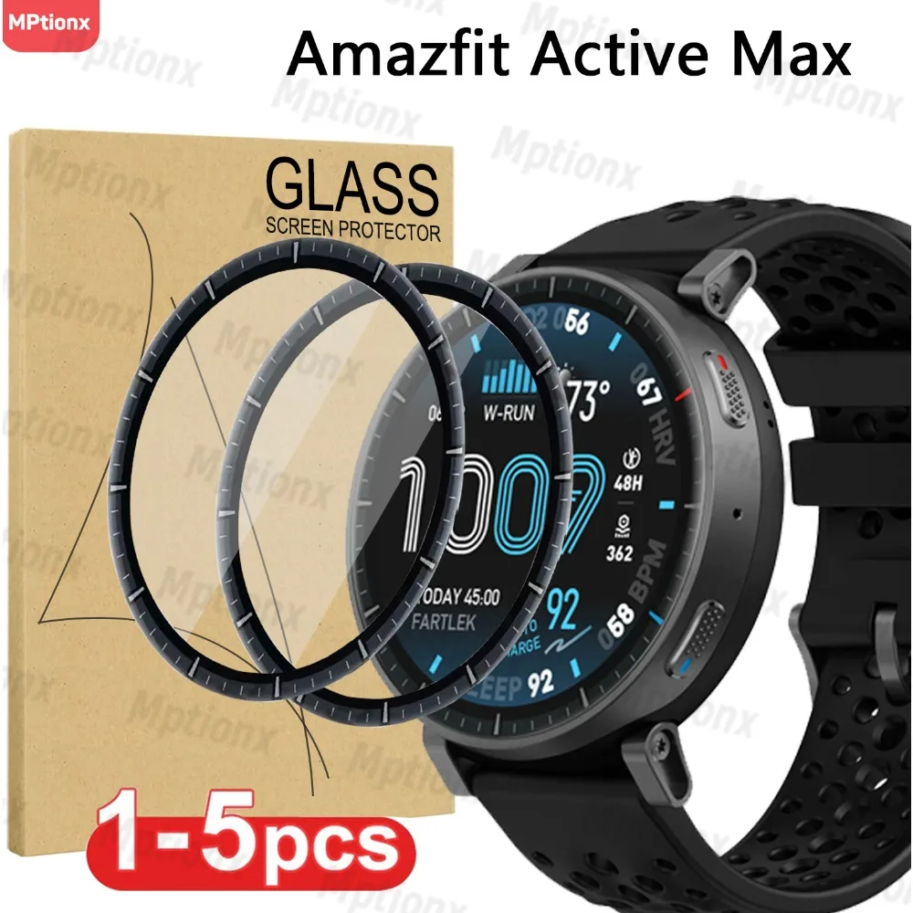 Coverage Protective Film For Amazfit Active Max Curved Screen Protector Ultra-HD&Anti-scratch for Amazfit Active Max Accessories
