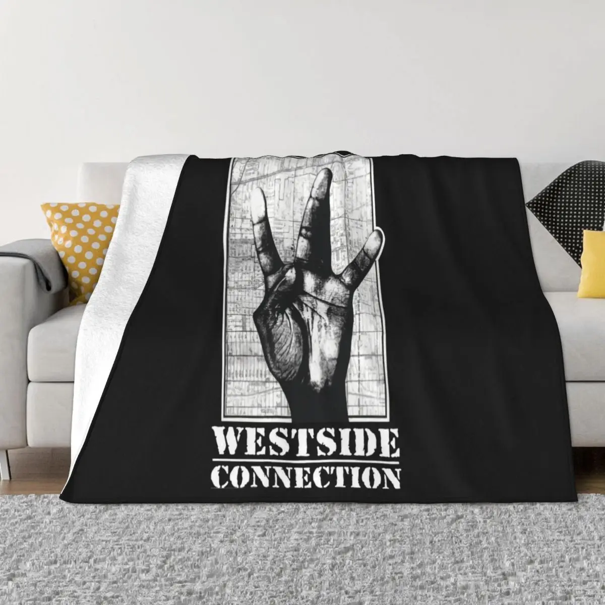 Ice Cube Westside Connection S M L Xl 3Xl Brandneu Offiziell Band Western Style Throw Blanket