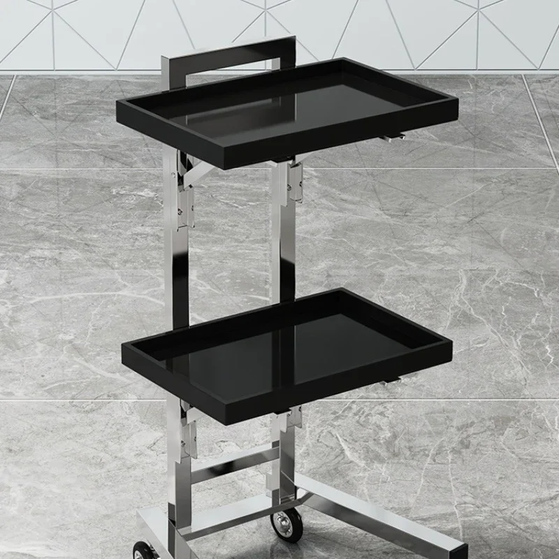 Stainless steel bar cart, folding special push, tool cart