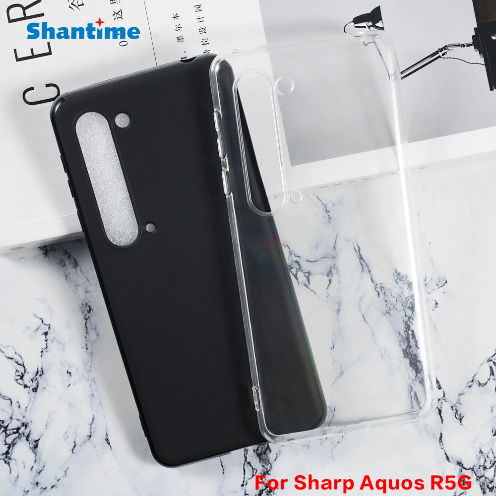 Case for Sharp Aquos R5G TPU Shock proof Rubber Cover Protective Bumper Flexible Shell for Sharp Aquos R5G