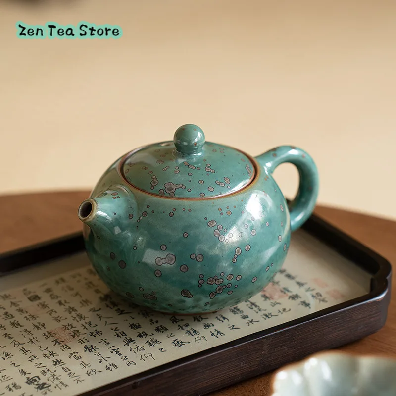 Ceramic Teapot Small Teapot Teapot Teapot Home One Filter Kung Fu Tea Set Rough Pottery Kiln Green Shi Shi Pot