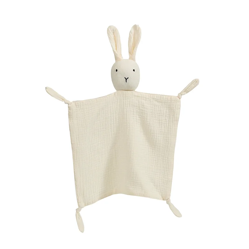

【Flash Sale】Loveys For Babies Personalized Muslin Lovey Blanket Custom Embroidered Baby Security Blanket Bunny Comforter With Na