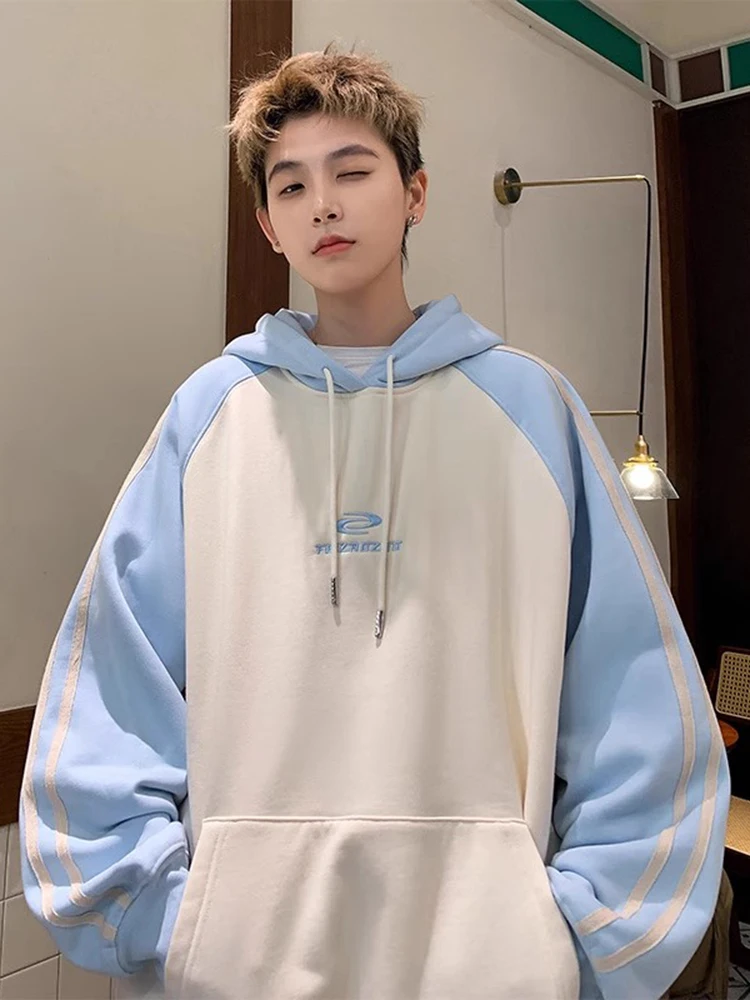 

Модная американская ретро-толстовка оверсайз для мужчин: новая весенняя повседневная модель, удобная, износостойкая, грязеотталкивающая