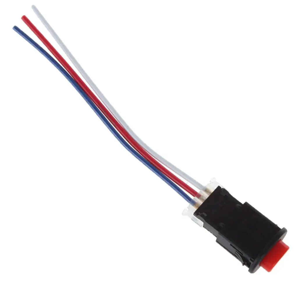 Double Flash Hazard Switch Warning Flasher Button for Electric Motorcycle Scooter E Bike Rear Brake Light Integration