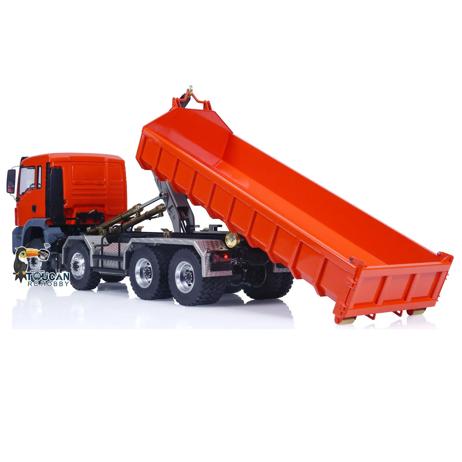 LESU 1/14 Scale TGS 8*8 Hydraulic RC Dumper Truck Roll On/Off Tipper Servo Painted Model RC Toy THZH0477-SMT4