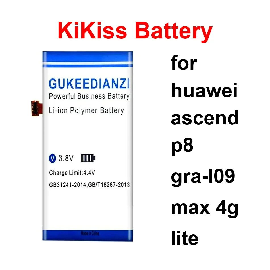 

Mobile Phone Battery Durable HB3742A0EZC+ HB3665D2EBC HB3447A9EBW 3900-6100Mah For Huawei Ascend P8 Gra-L09 Max 4G Lite