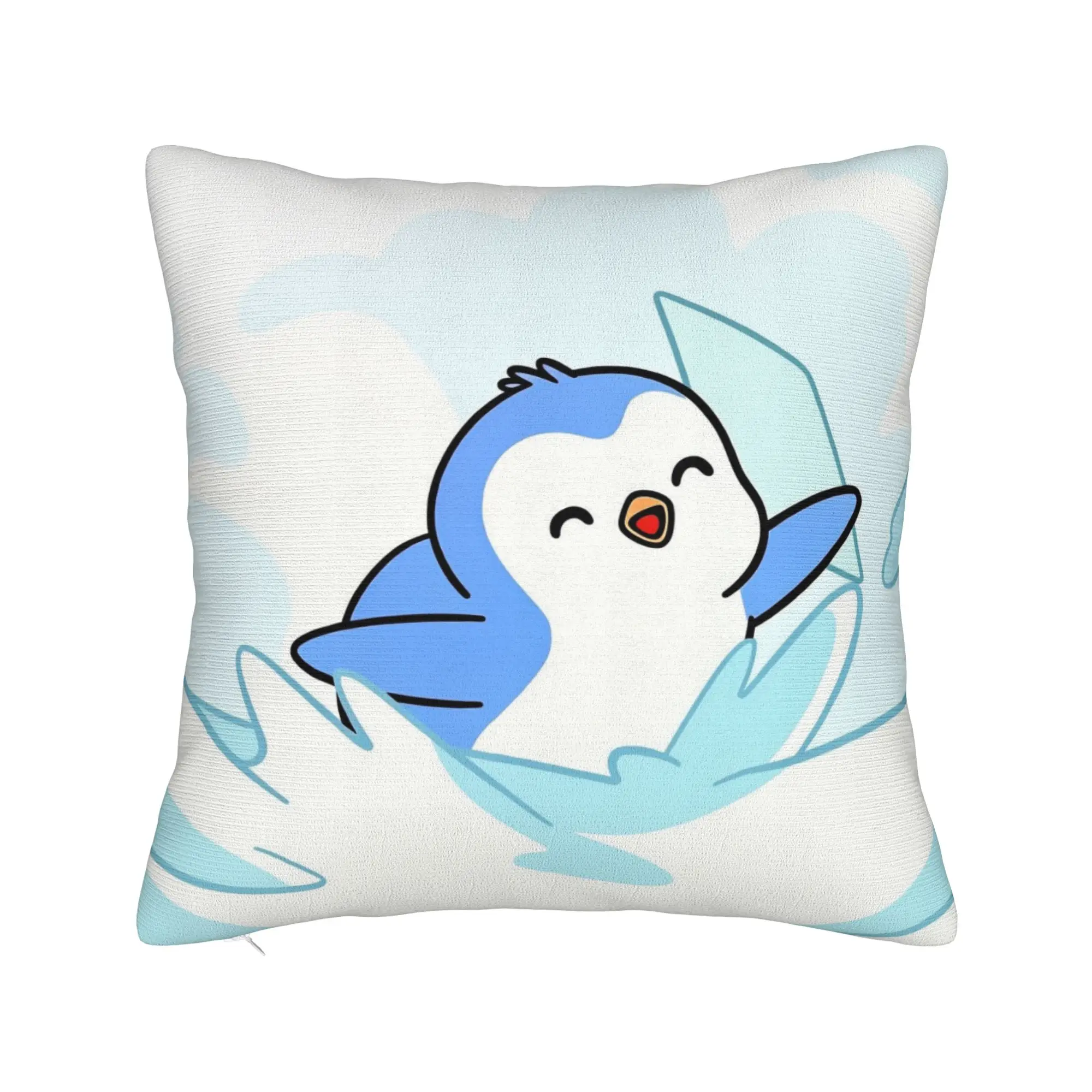 Cute Pudgy Penguin  Pillow Cover  Print Cushion Cover Fashion Pillow Case For Sofa Bedroom Home Decor