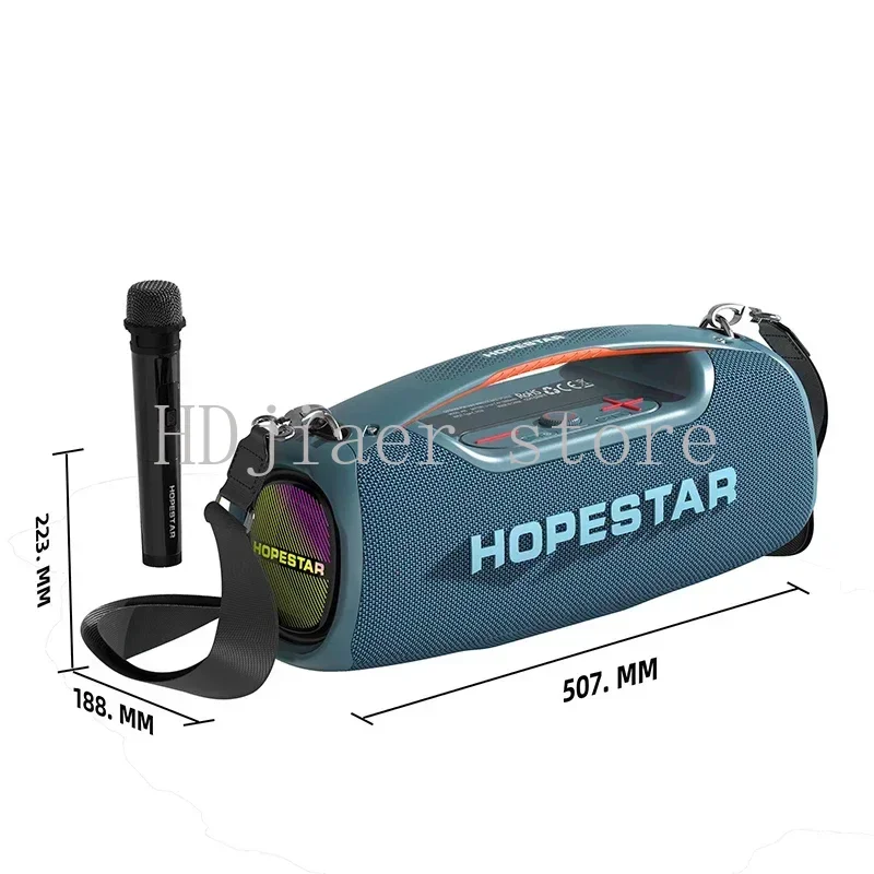 

HOPESTAR A60 big wireless Speaker Portable Outdoor Boombox 3D Stereo subwoofer Super Soundbar with microphone