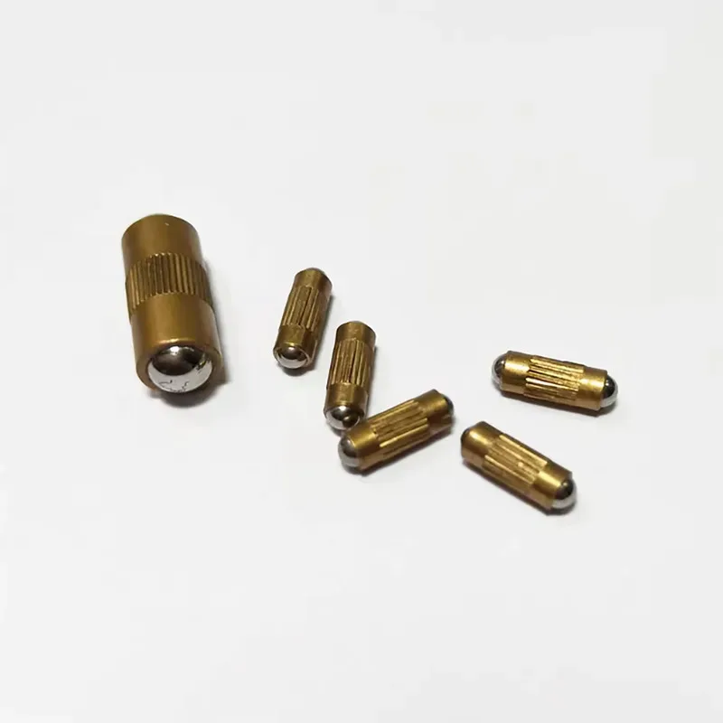 

Double Headed Brass Embossed Positioning Ball Door Latch Locking Plunger Press In Type