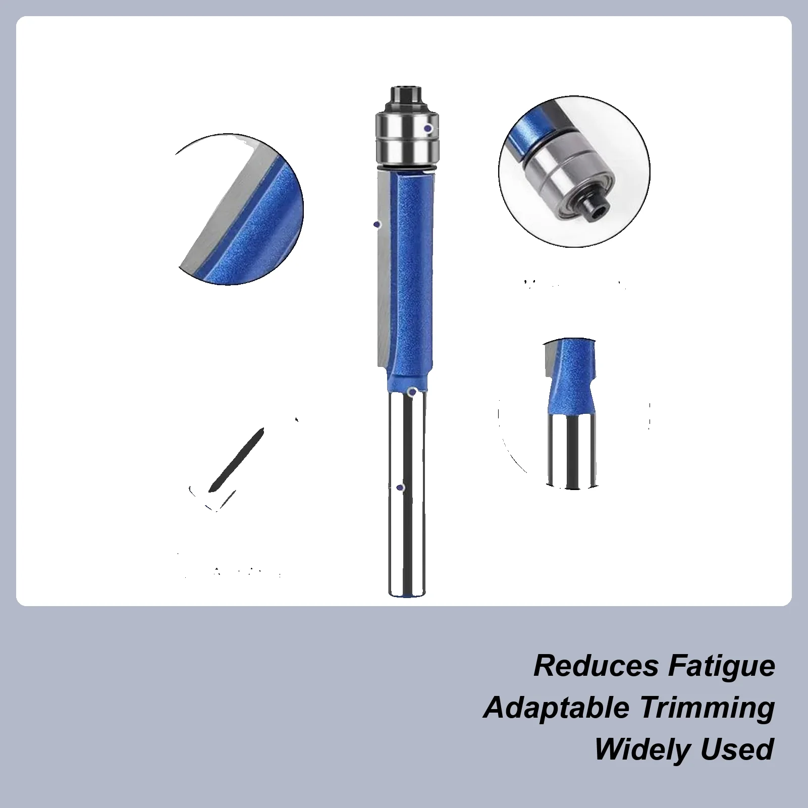 

Flush Trim Bit 4Piece Precise Tool Trimming Top Bearing Flush Trim Router Bit For Laminate Woodworking Plywood Surfacing Door