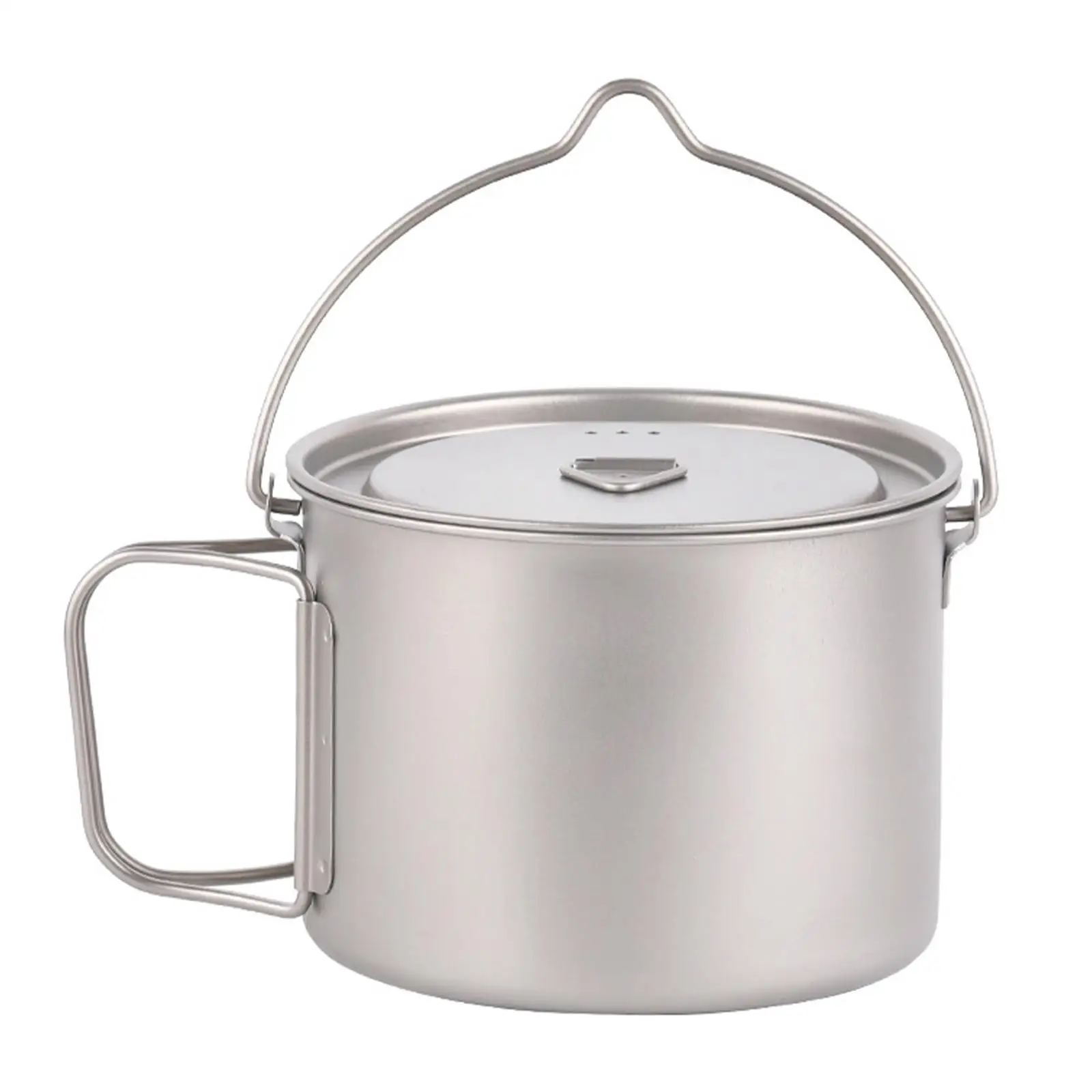 Tasse ronde ultralégère en titane avec couvercle, pot extérieur, tasse pour sac à dos, pêche, maison, bureau, 900ml