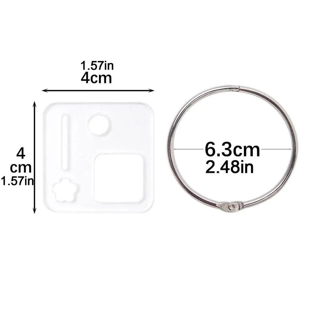 Embroidery Floss Embroidery Thread Holder Household Supplies String Ribbons Bobbins Floss Organizer Label Transparent