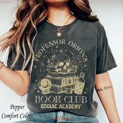 Professor Orions Book Club Zodiac Academy Merch T Shirt for Lover Fantasy Reader Bookworm Her long or short sleeves