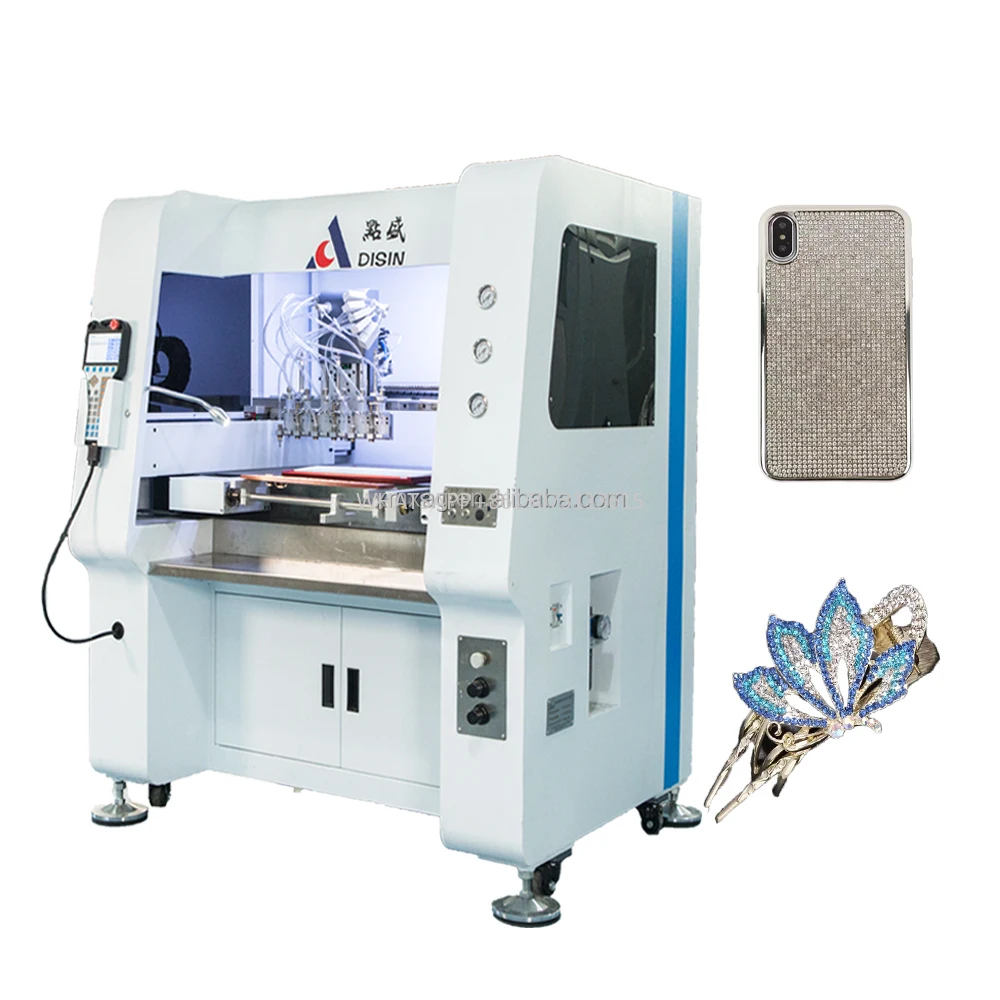 Macchina automatica per l'impostazione dei strass dei gioielli con erogazione automatica dei strass con alta velocità