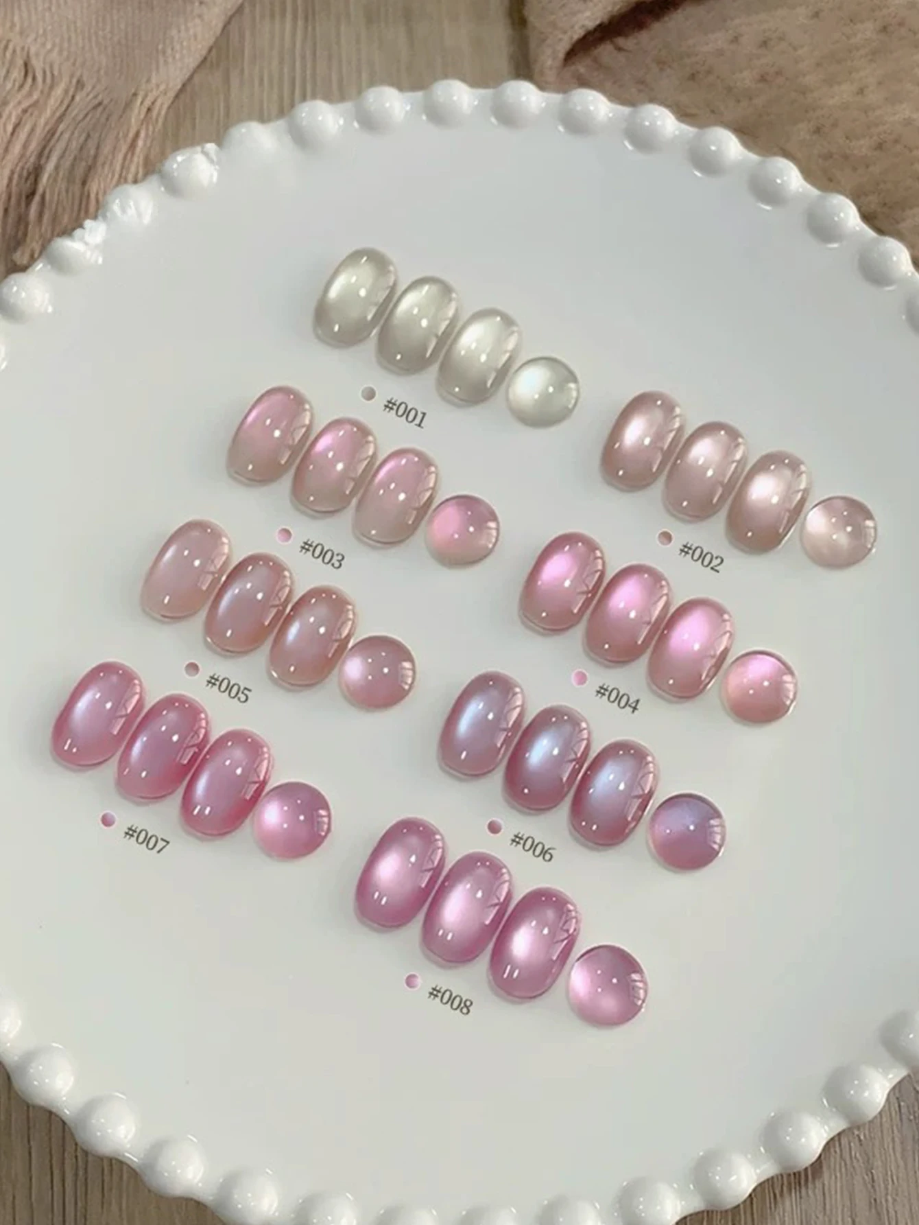 1-8 pièces 15ml Vernis à ongles gel œil de chat rose nude fleur de cerisier, durcissement UV LED, cadeau de vacances pour femmes, fournitures pour ongles, DIY
