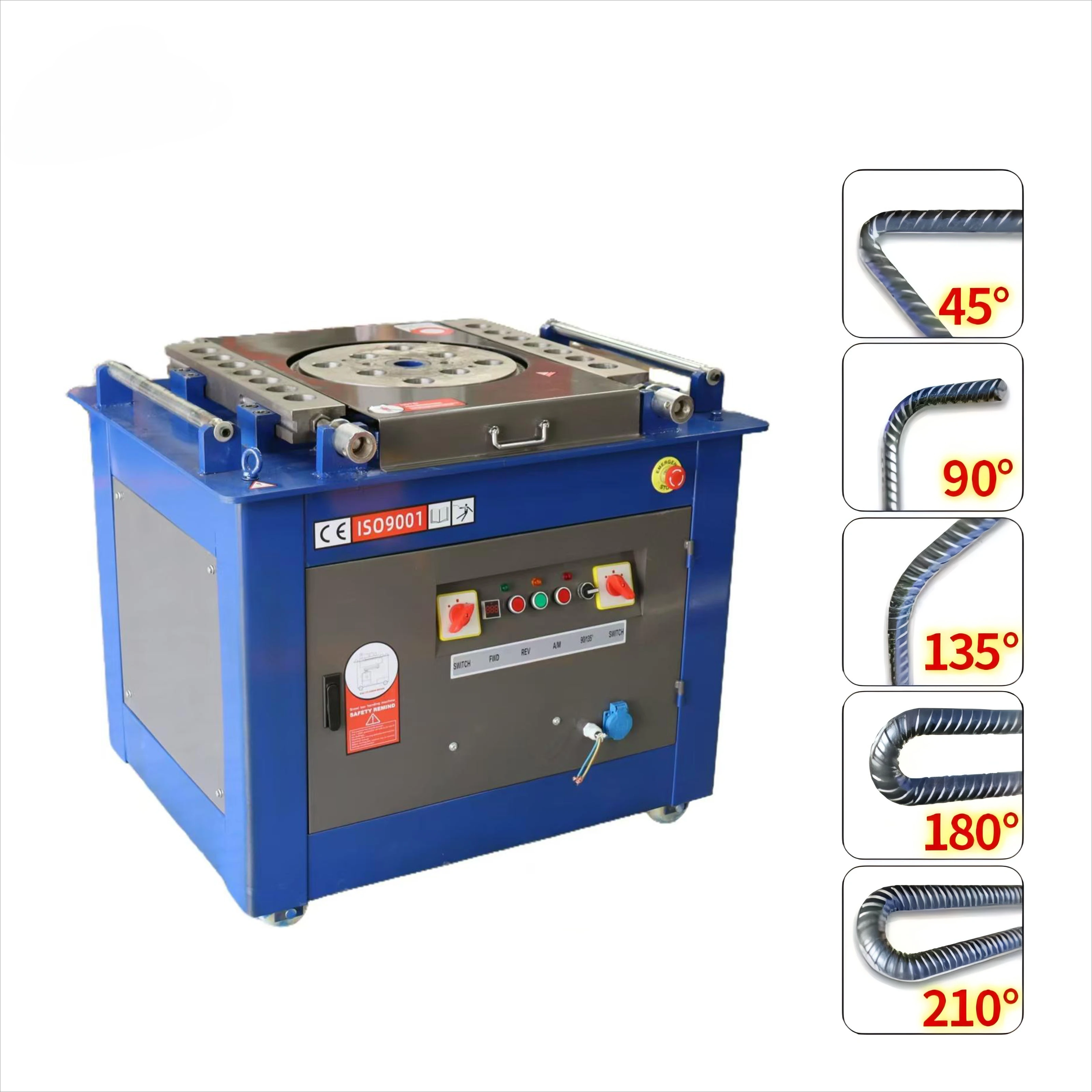 Wholesale Single Phase 220V Rebar Bender 4KW Electric Steel Rebar Bending Machine