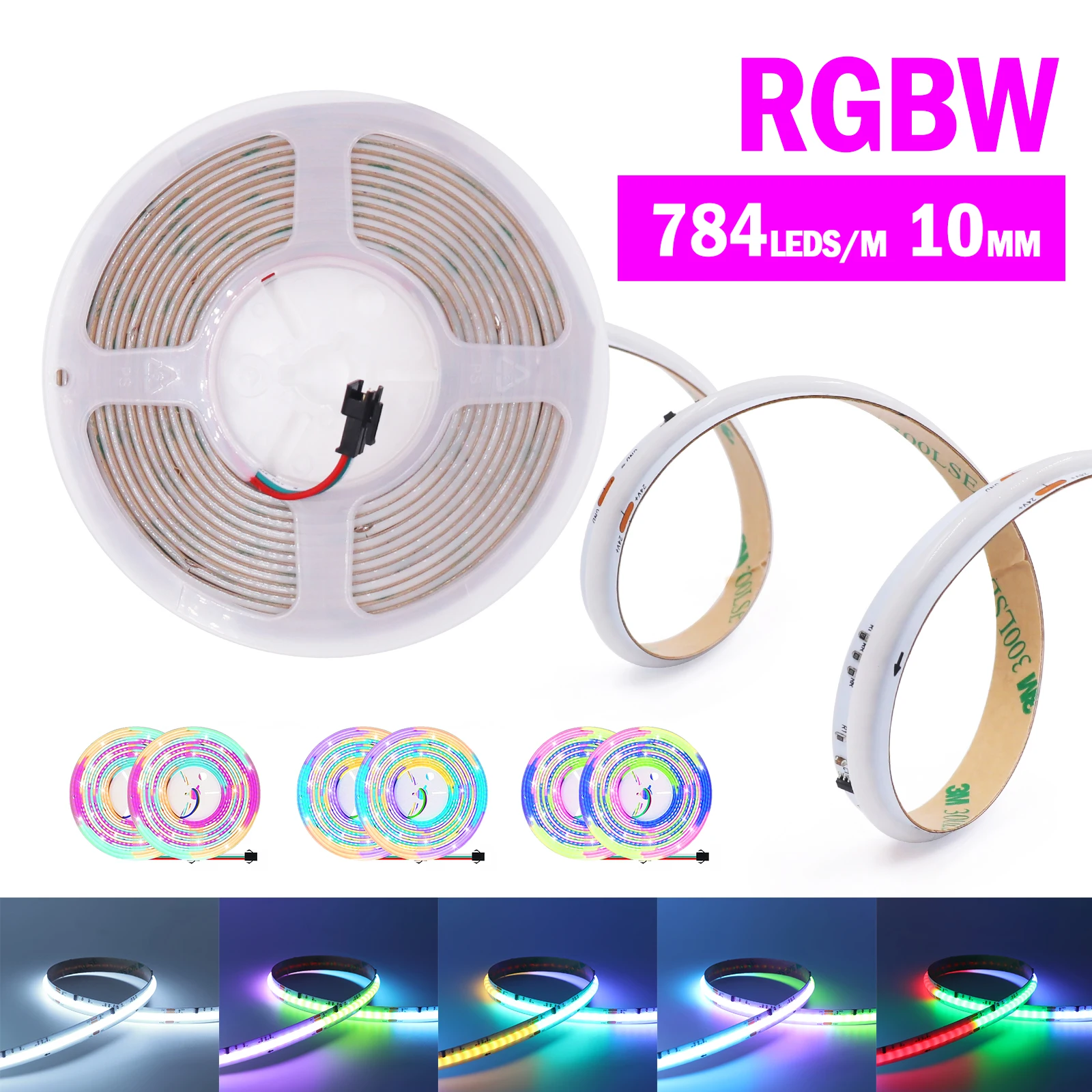 WS2811 RGB COB Strip 24V 784LEDs/M RGBW RGBWW Dream Color Flexible Ribbon Tape Room TV BackLight 5M/Roll Addressable LED Lights