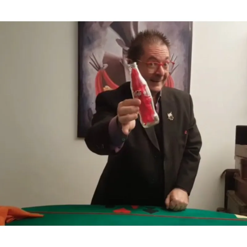 Silk in Bottle Magic Trick by Rey Ben - Instant Visual Illusion Prop with Online Instructions, Professional Close-Up Stage Magic