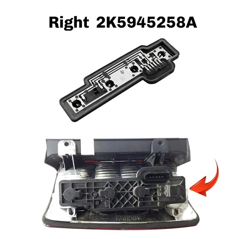 Picture 6: For VW Caddy 2004-2015 Rear Tail Light Bulb Holder Carrier / Tail Light Circuit Board-X67A