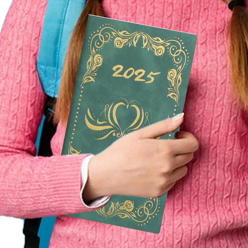 

Дизайнерский ежедневник 2025, маленький ежедневник A6, планировщик, книга для письма, академический планировщик, еженедельный и ежемесячный планировщик, дизайнер дня