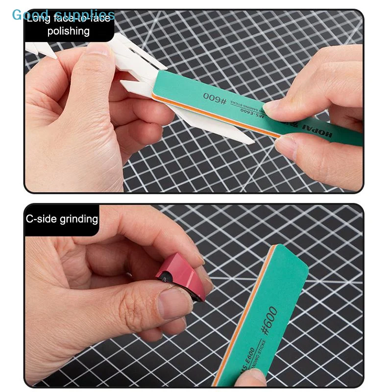 nimbleProfessional Sanding Sticks 400 to 1500 Mesh SemiRigid Polishing Rods for Plastic Hobby Model Detailing and Polishing